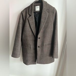 Abercrombie and fitch plaid blazer